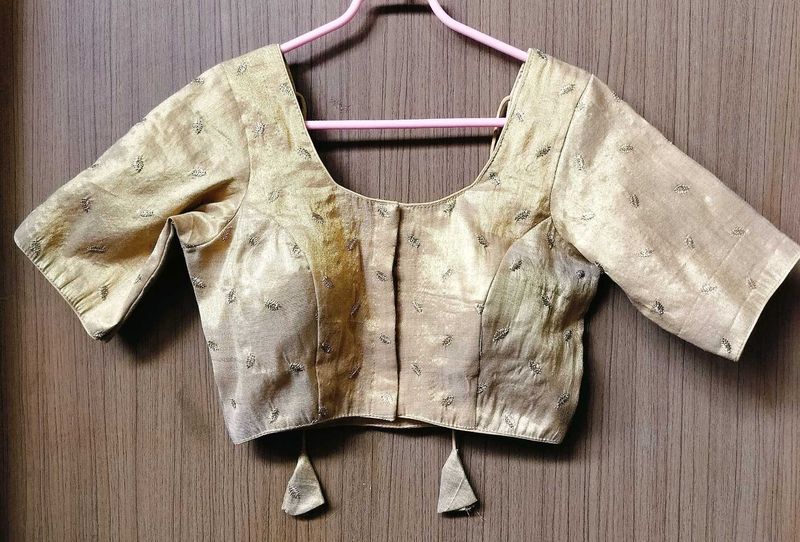 Brand new Elegant Gold Saree Blouse