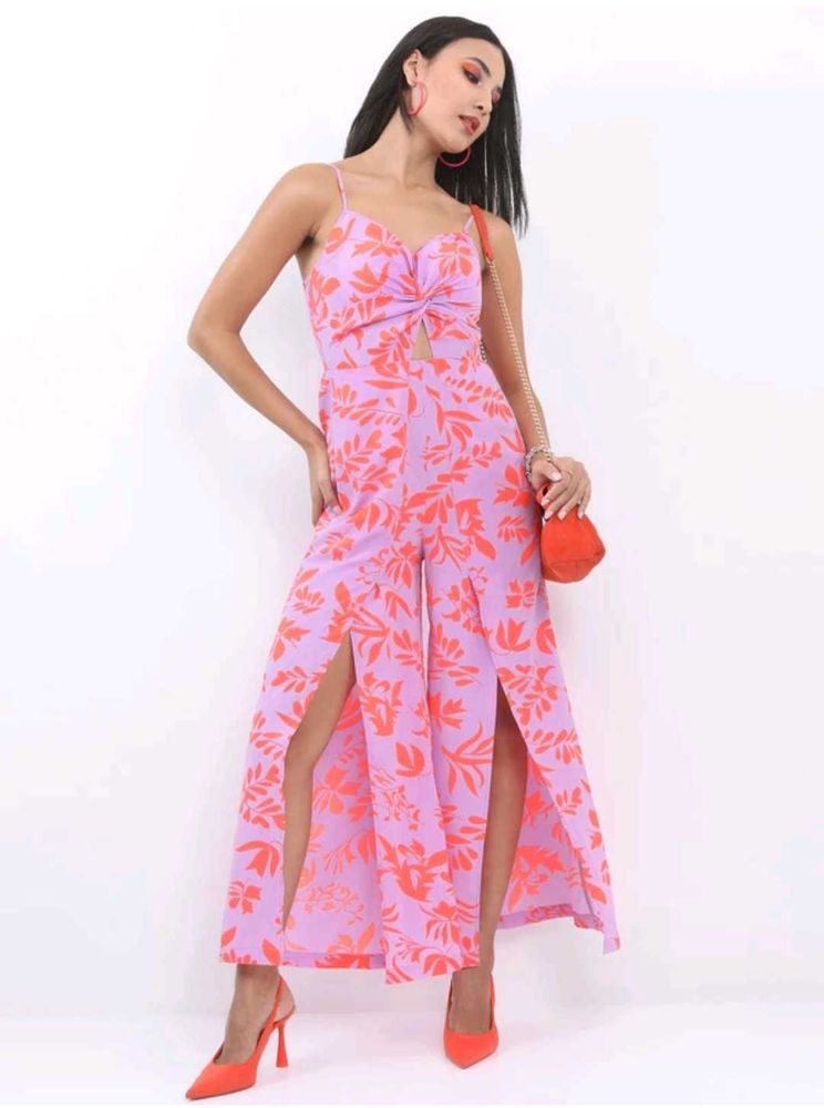 Floral Print Jumpsuit