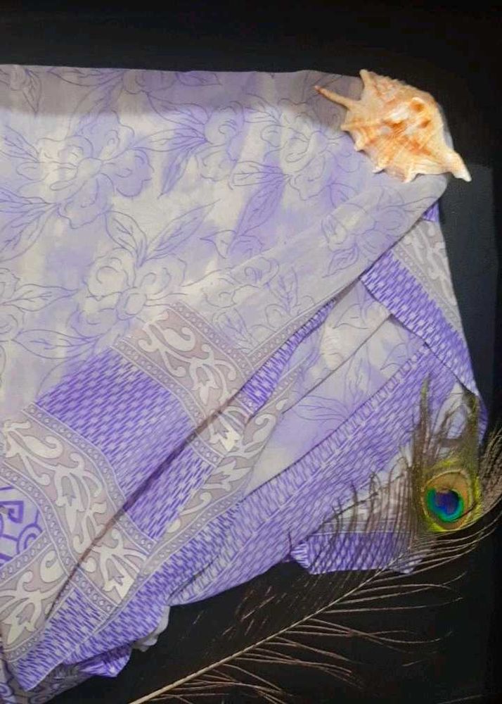 Elegant Floral Saree from silong💖