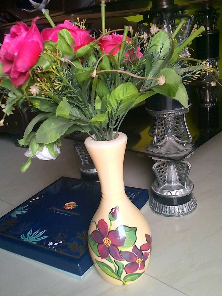 Floral Painted Vase