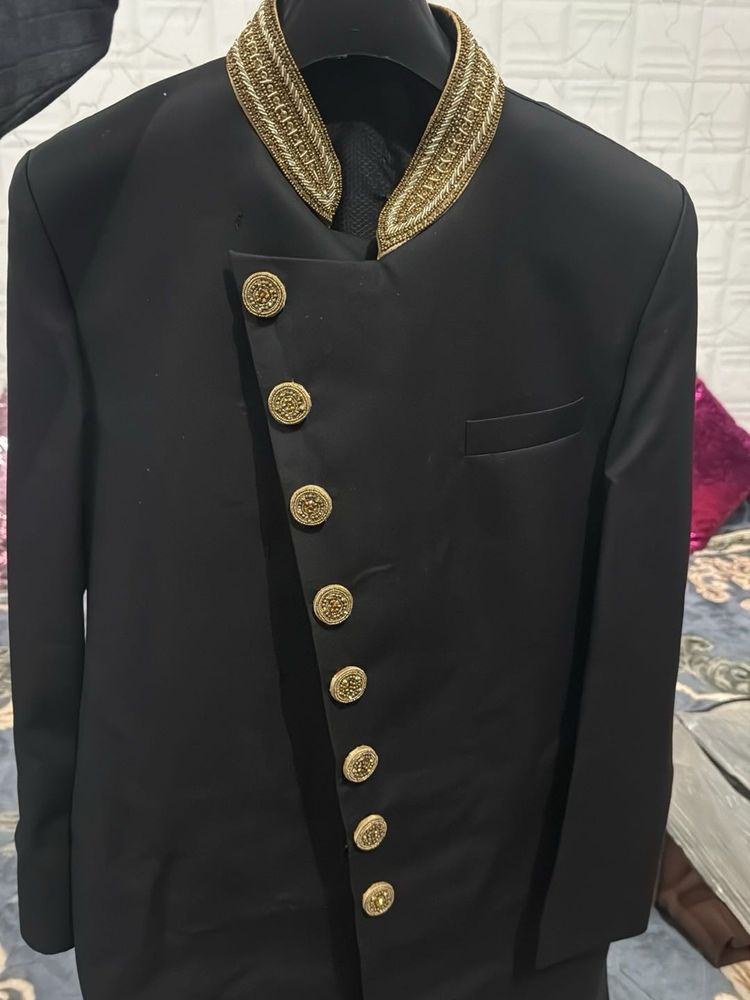 Elegant Black Sherwani