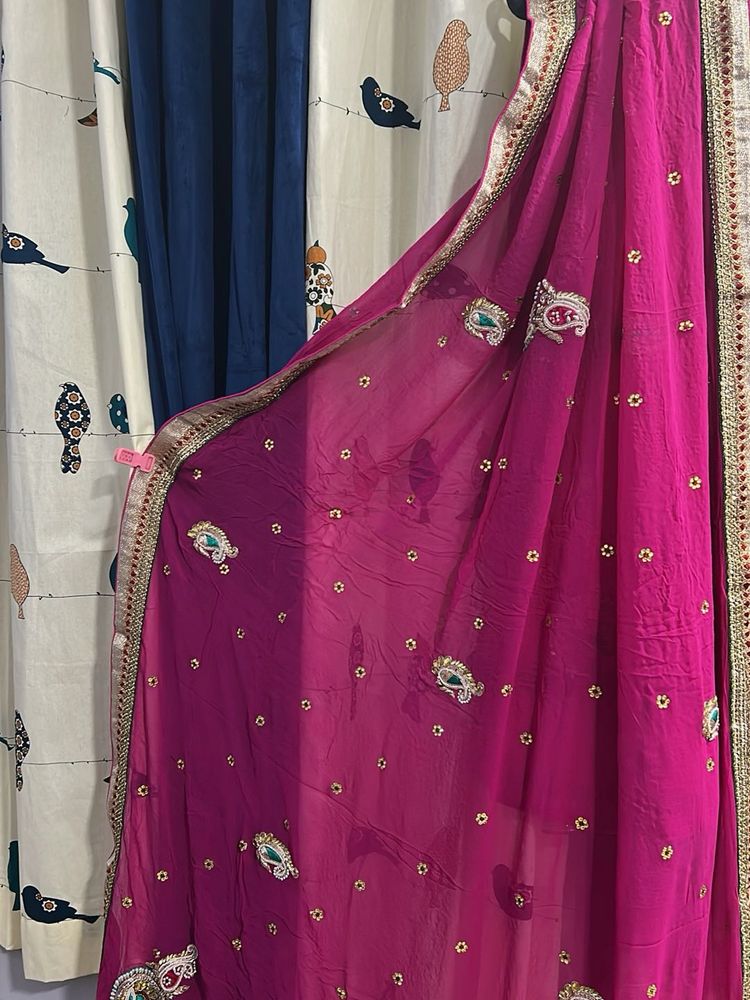 Elegant Pink Saree