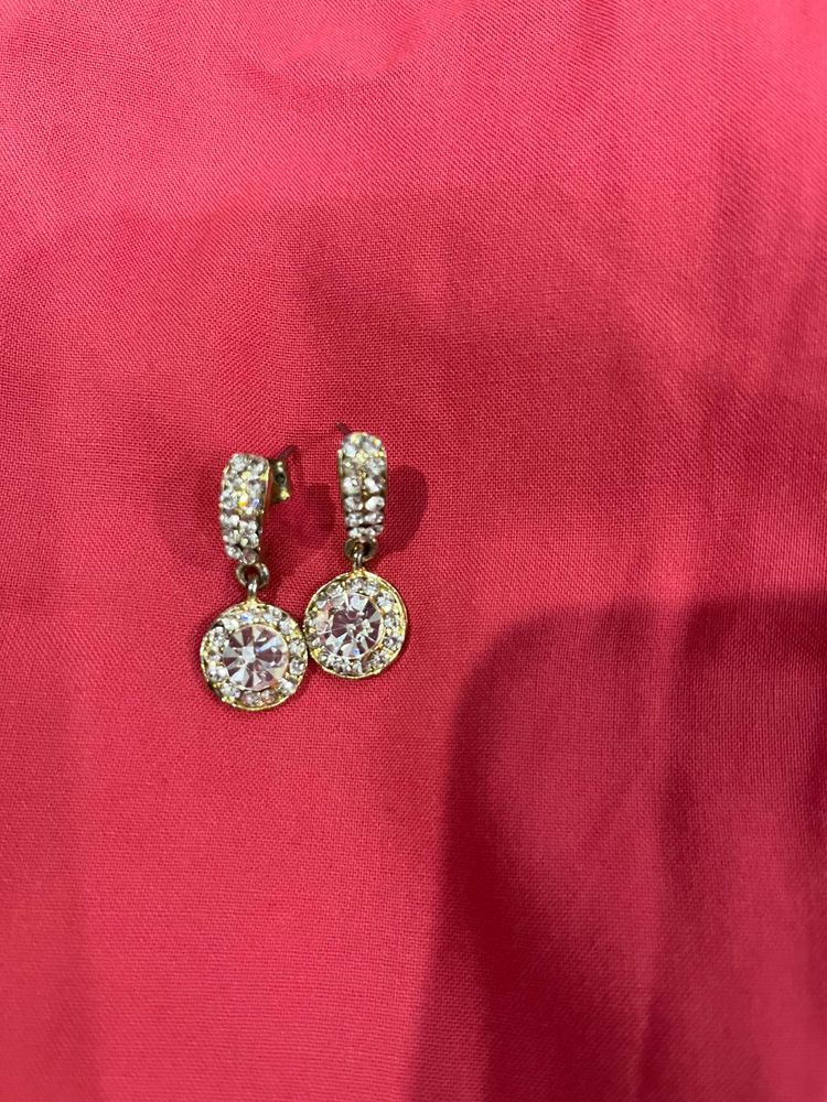 White Stone Studs