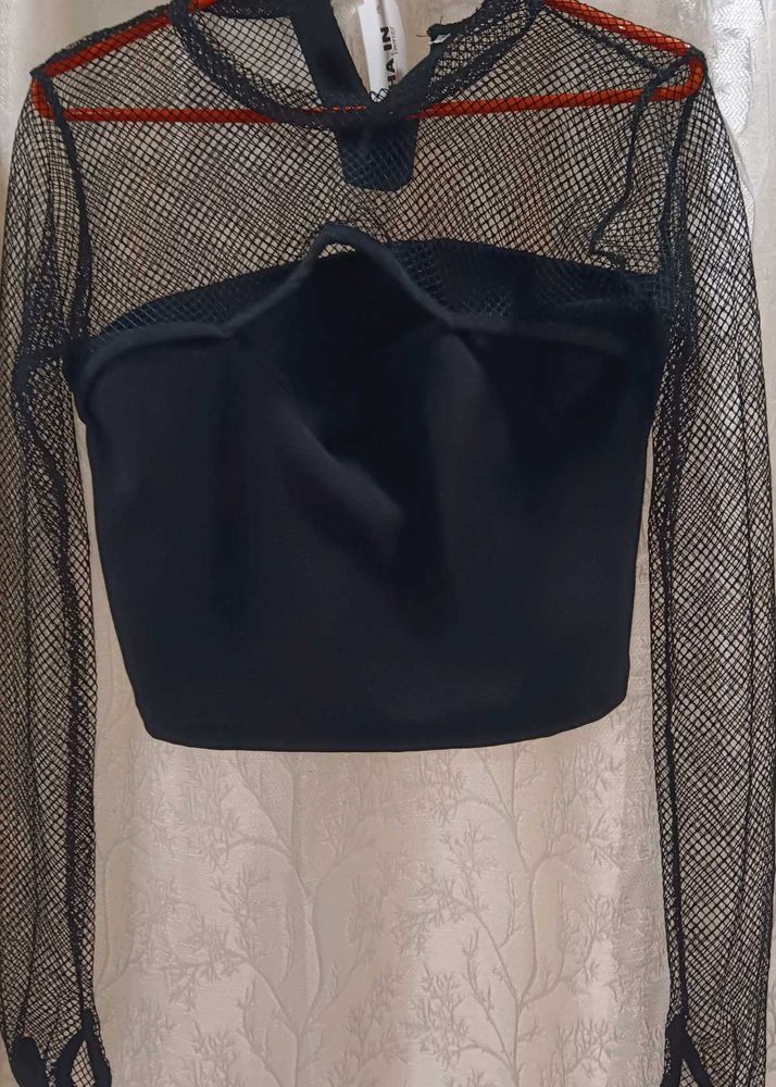 Fishnet Crop Top