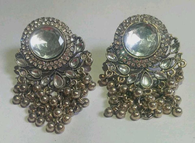 Antique Silver Dangle Earrings