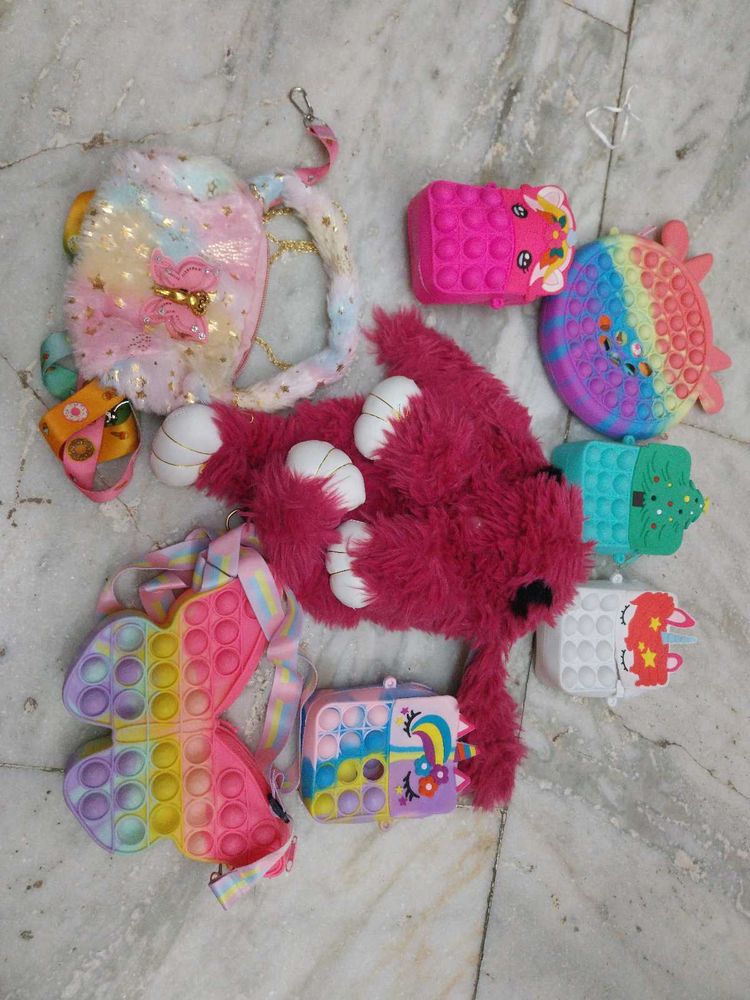 Poppet Bag And Furry Sling