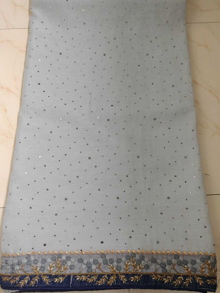 Elegant Georgette Saree Heavy Sequin Work