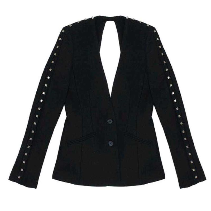 Silver Studded Backless