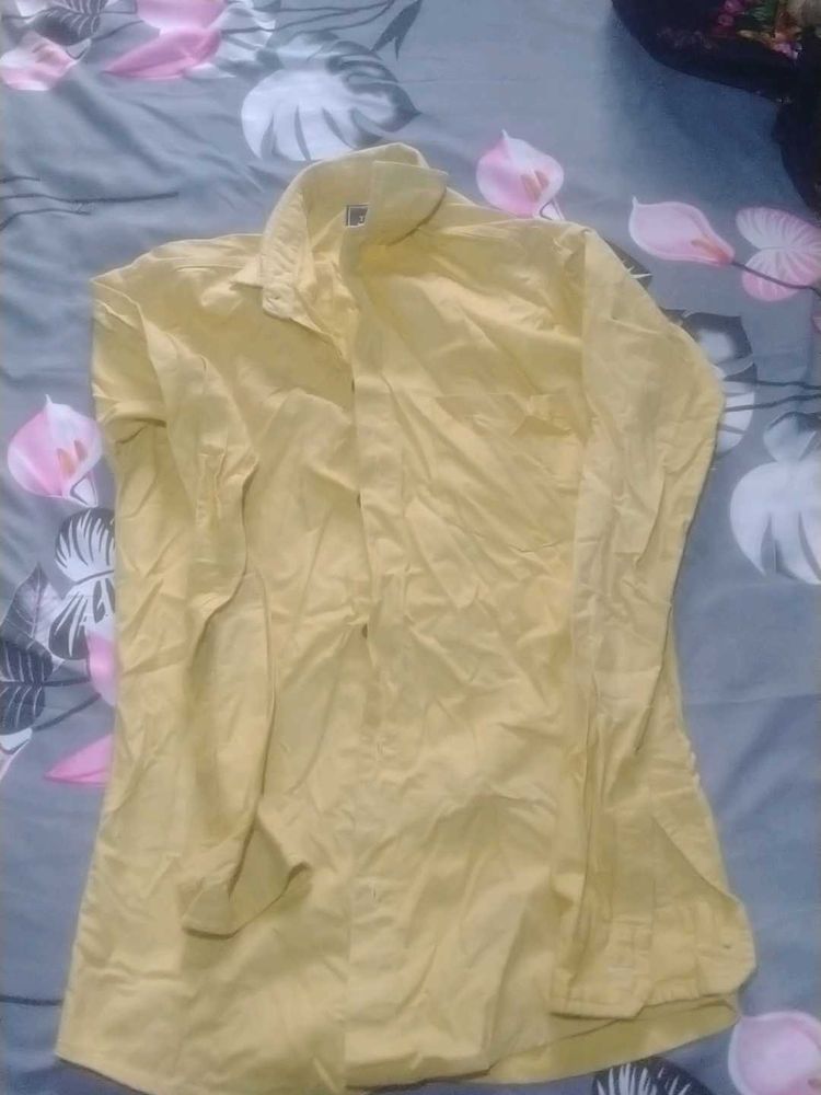 Yellow Casual Shirt
