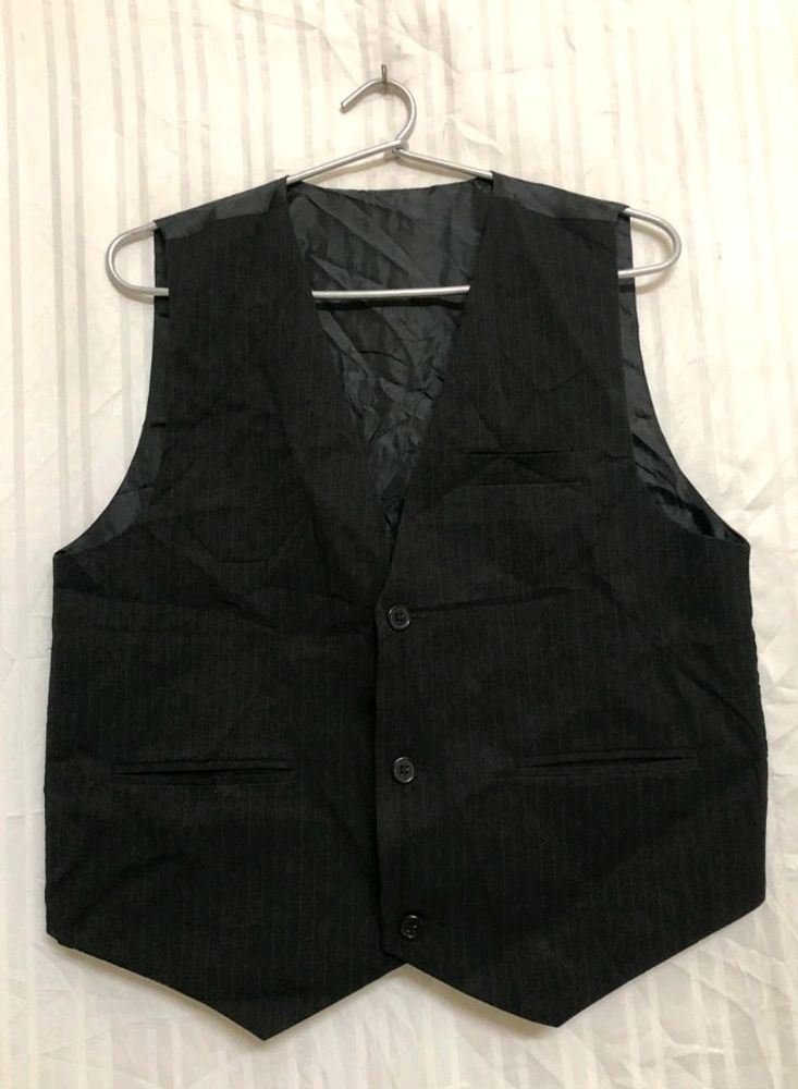 Black Formal Waistcoat