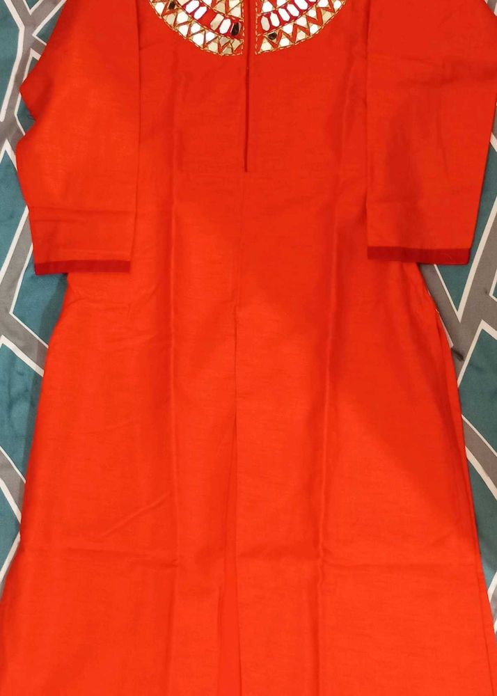 Mirror Work Festive Kurta