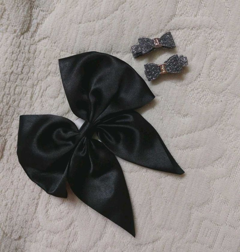 Bow Hair Clips Combo 🎀