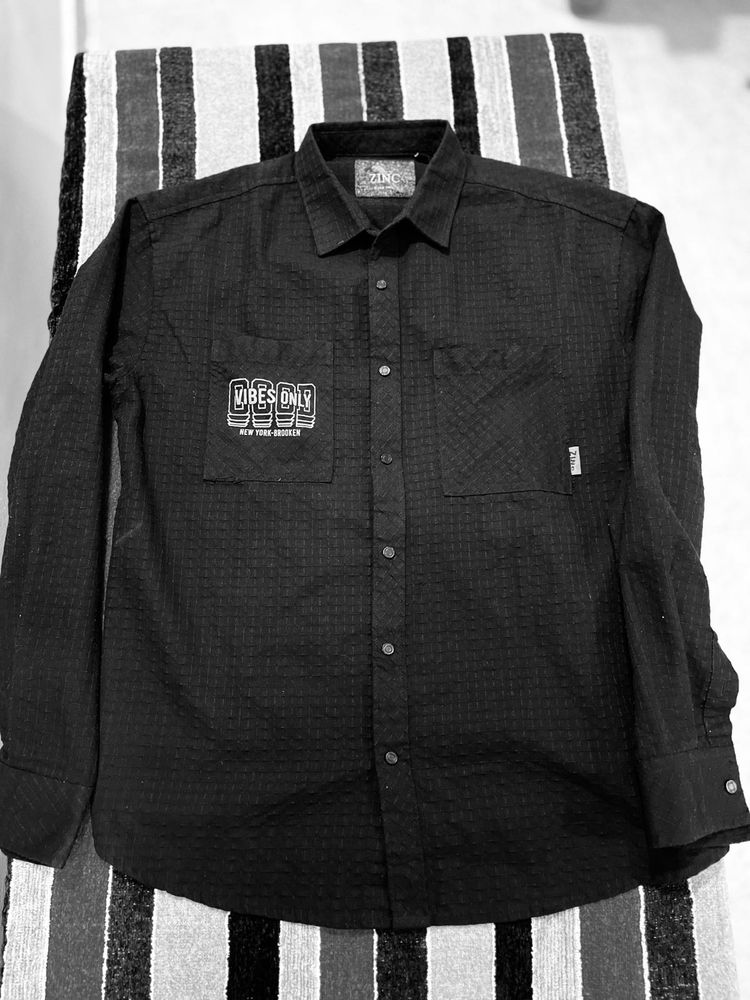 Whitewash Button-Down Shirt