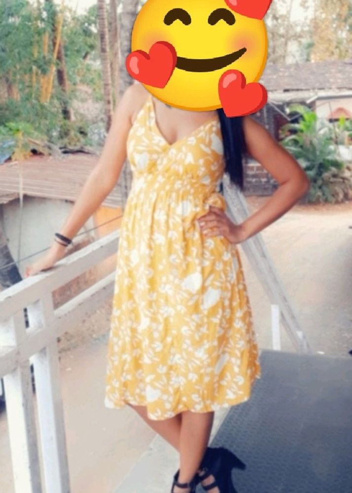 Yellow Dress 💛 Stecible Waist