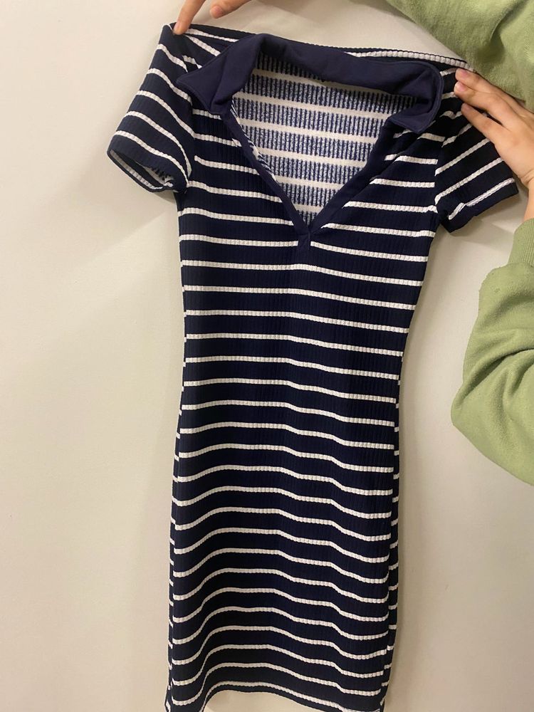Striped Bodycon Mini Dress