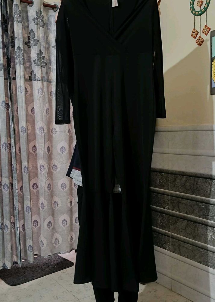 Black Jumpsuit With Adjustable Back Zid