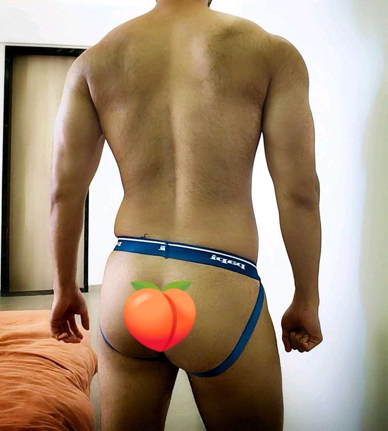 Blue Gym Jockstrap For Men