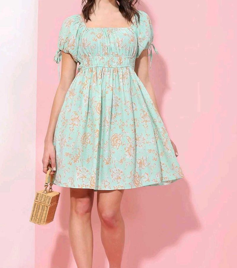 Floral Print Mini Dress