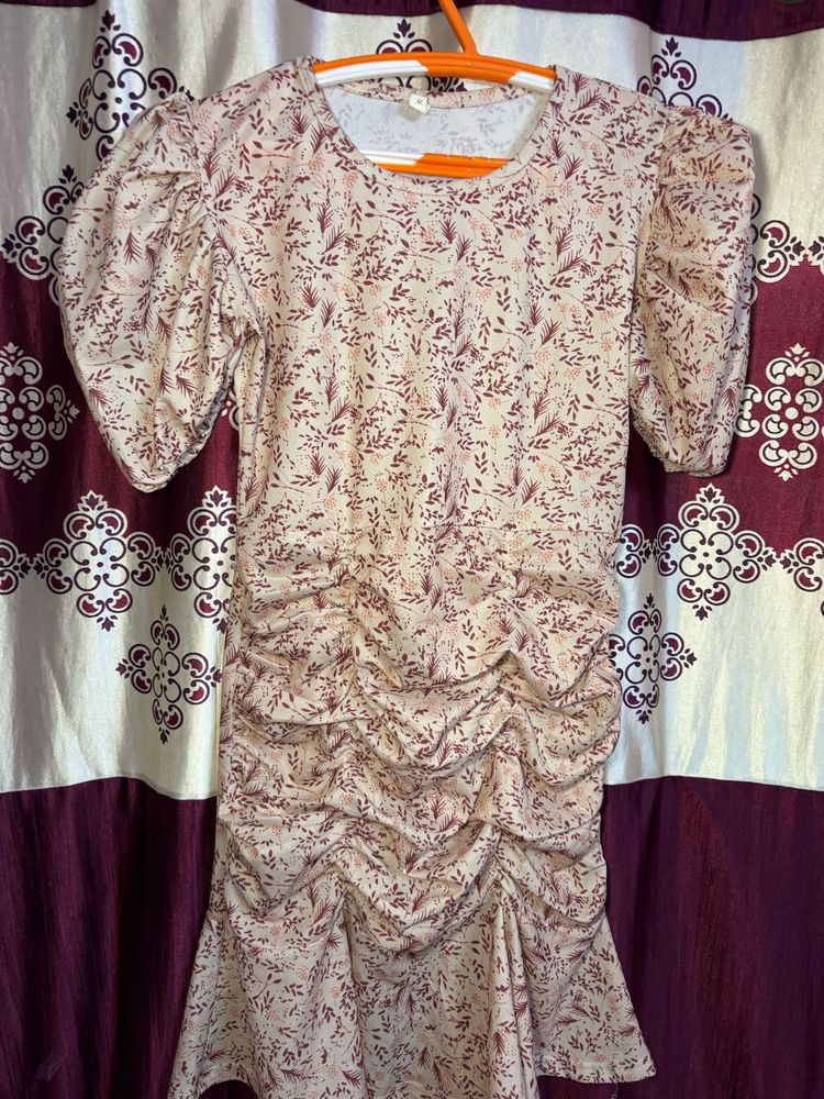 Floral Print Bodycon Mini Dress