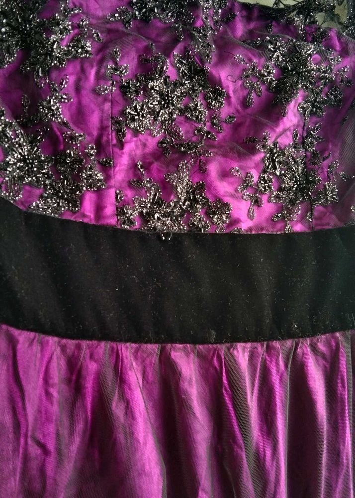 Elegant Purple Ethnic Gown