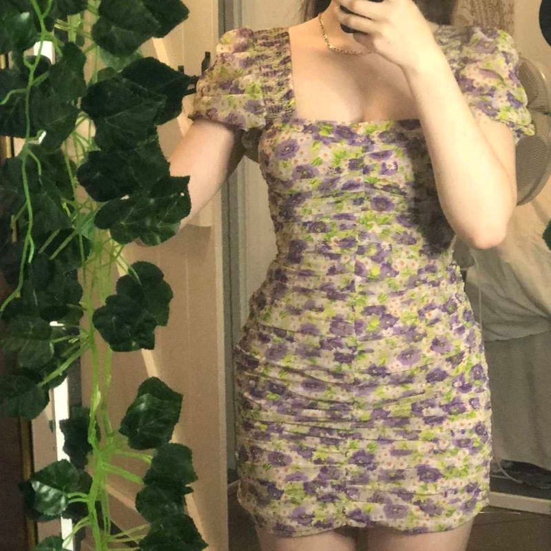 Zara Floral Bodycon Dress