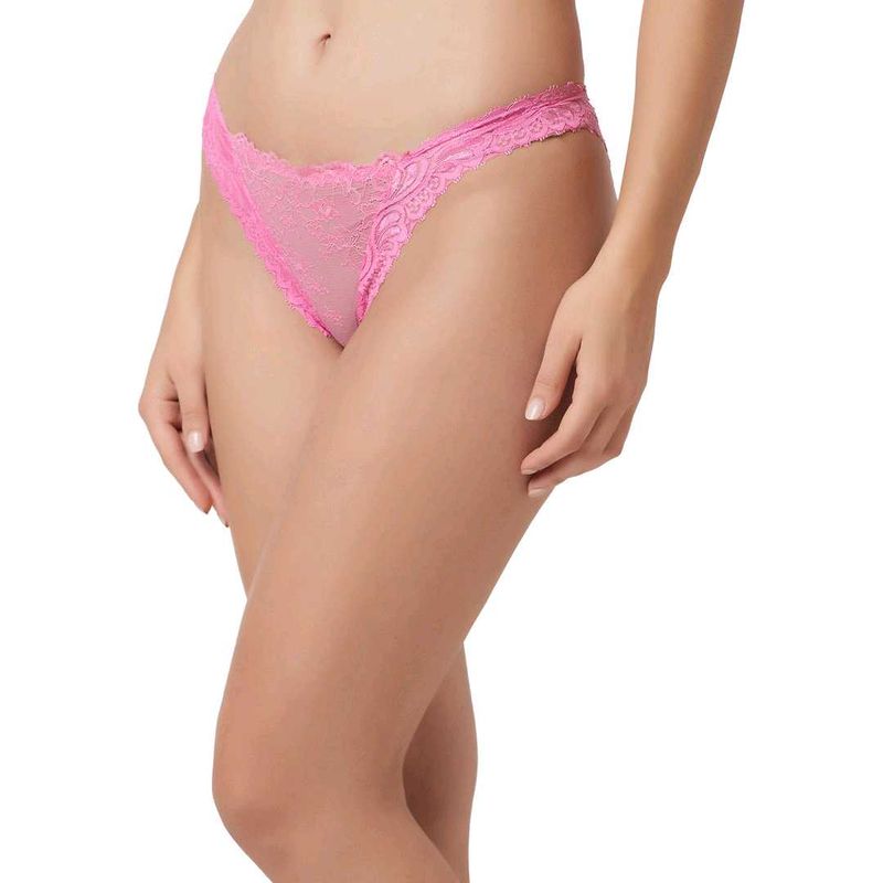 Pink Lace Thong