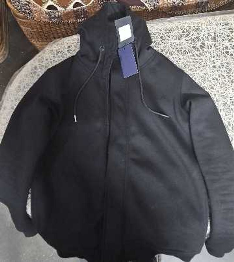 Stylish Black Hoodie with Tags