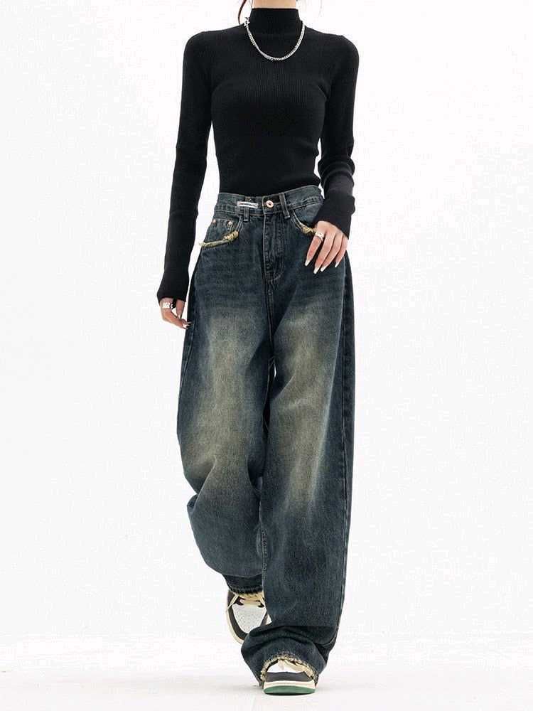 y2k Baggy Dark Wash Jeans