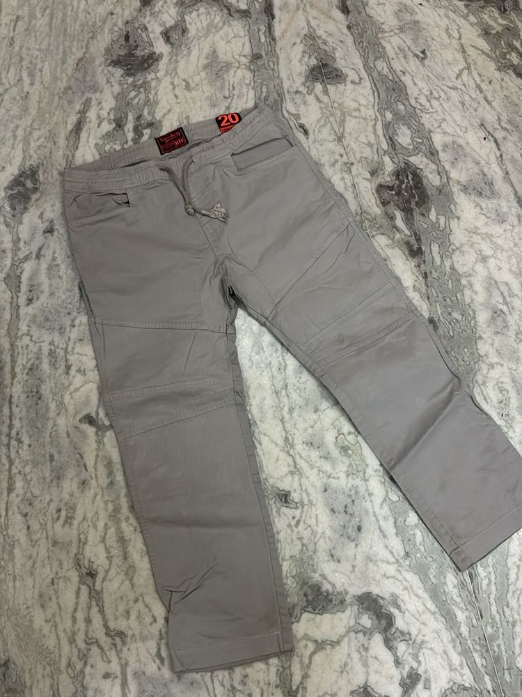 Grey Casual Pants