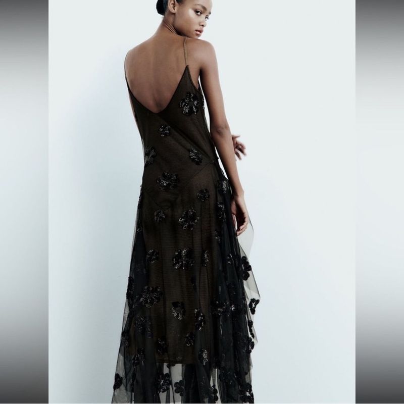 New Zara Celeb Style Gala Runway Maxi Dress