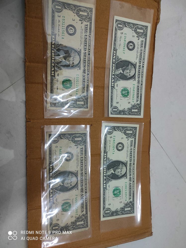 USA Dollars 4 Piece UNC