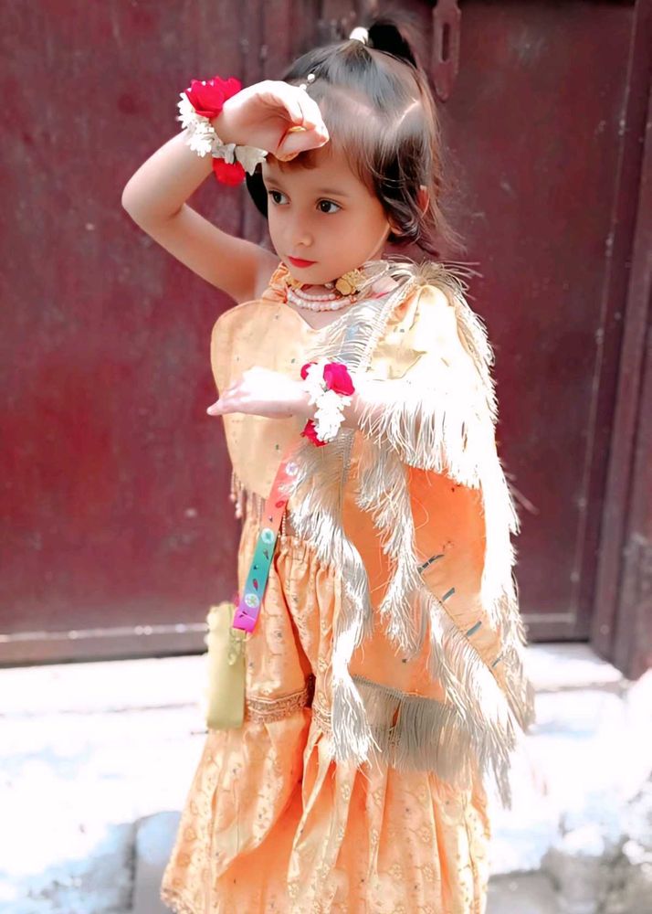 Girl&#39;s Ethnic Dress for haldi function