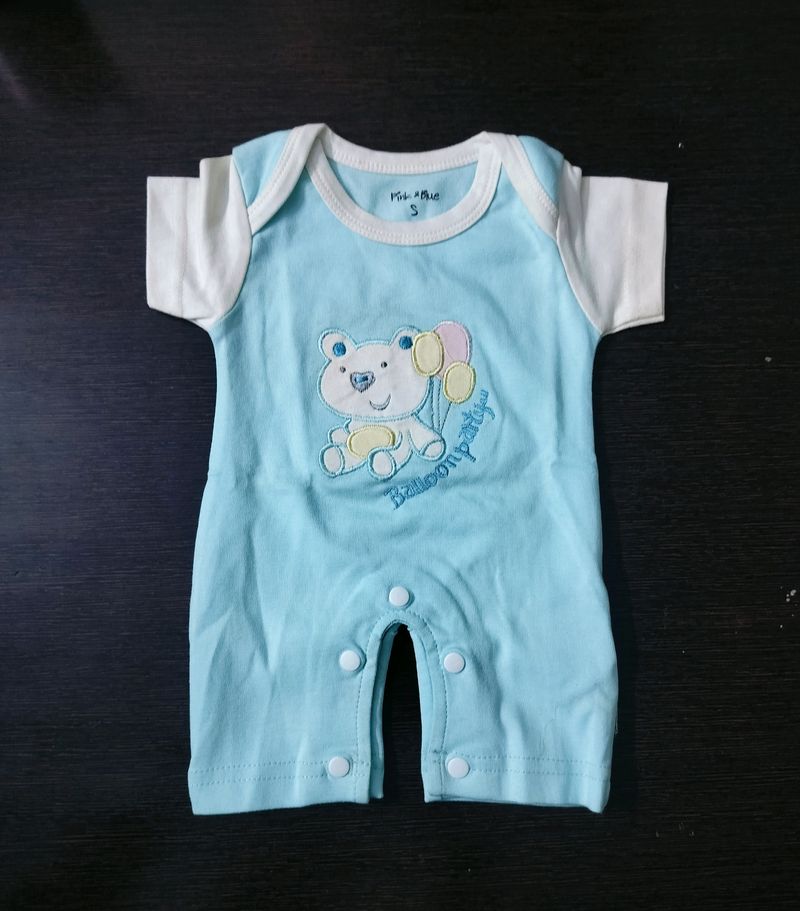 Baby Girl Or Boy Sky Blue Jumpsuit