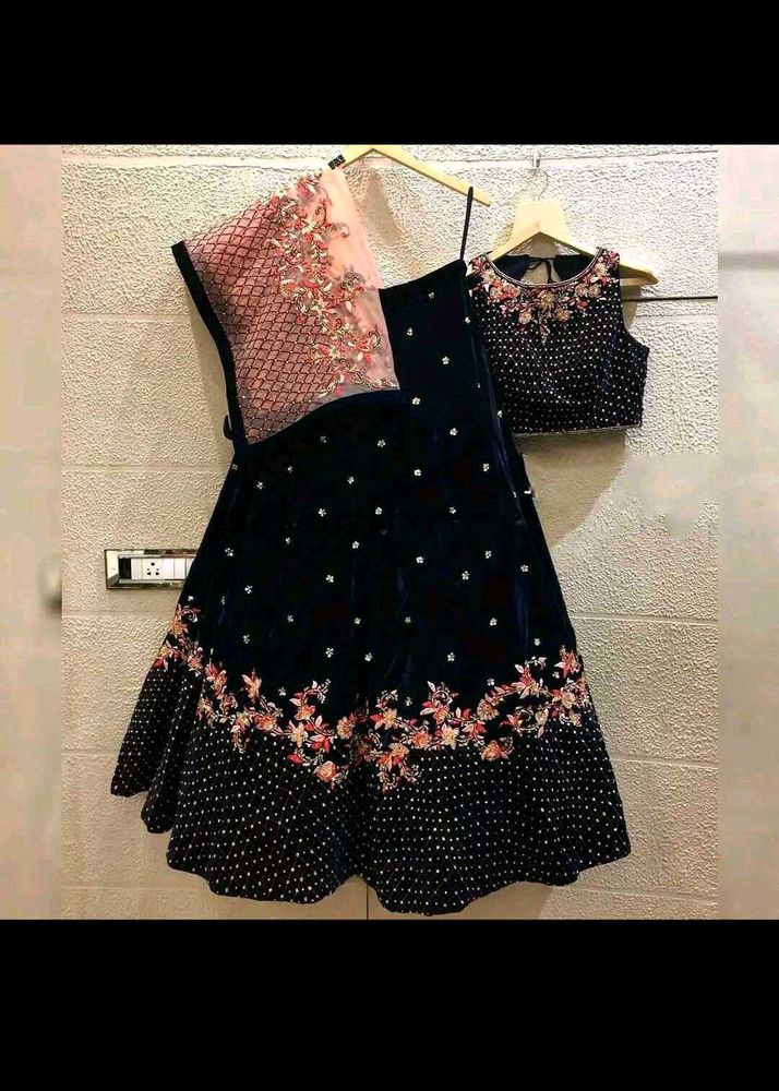 Black Trendy Lehanga