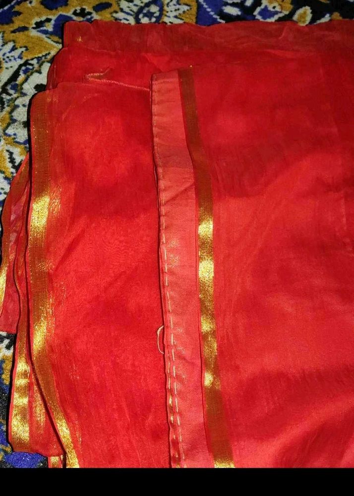 Red &amp; Gold saree