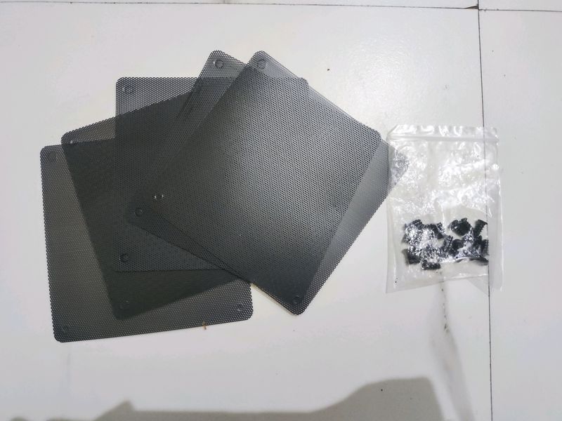 HASTHIP® 5pcs 12cm PC Fan Dust Filter Black Square