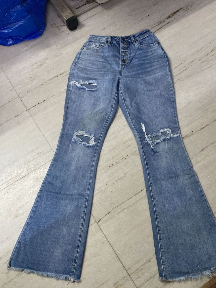 OG Ripped Flared Jeans 26-28