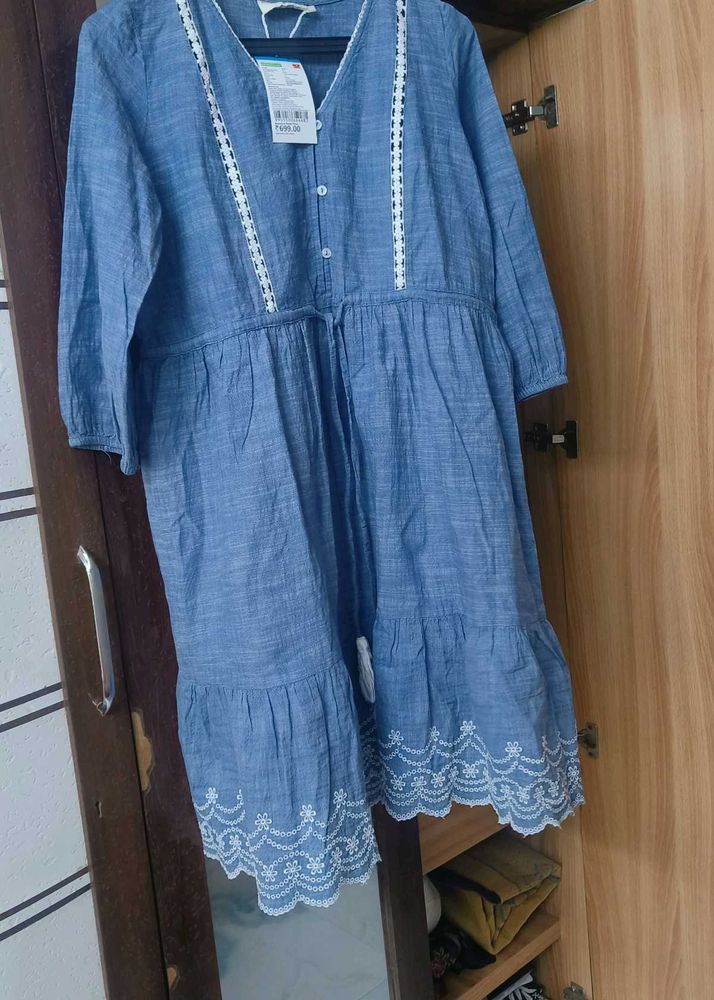 Denim Short Dress