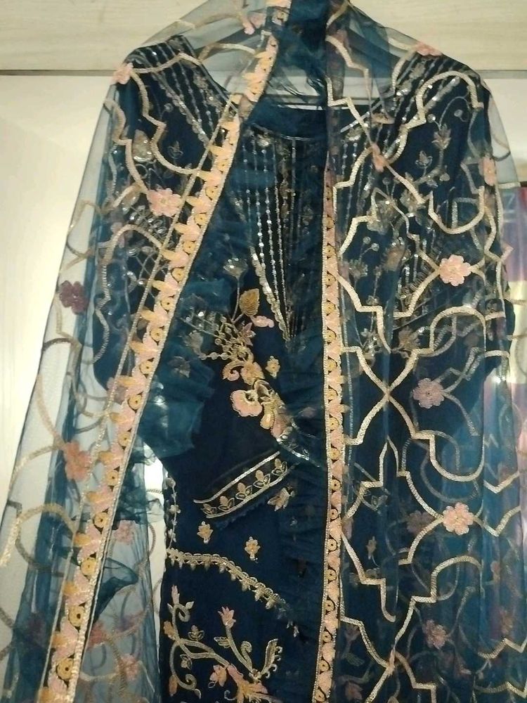 PAKISTANI TEAL Kurta &amp; dupatta