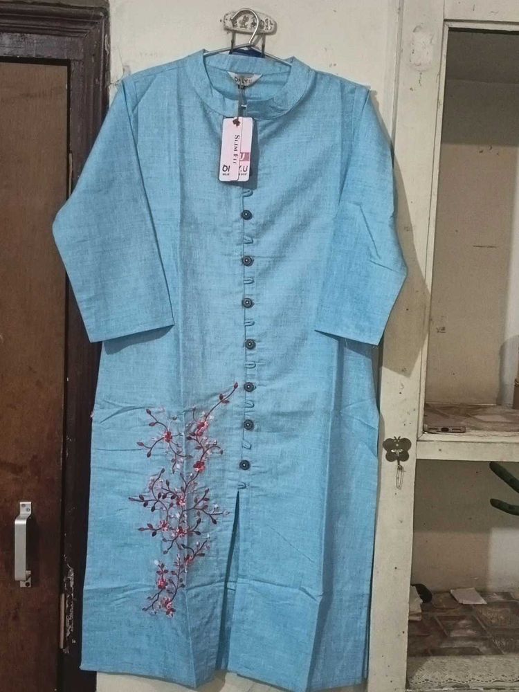 cotton kurta pant tag M h but S vale le