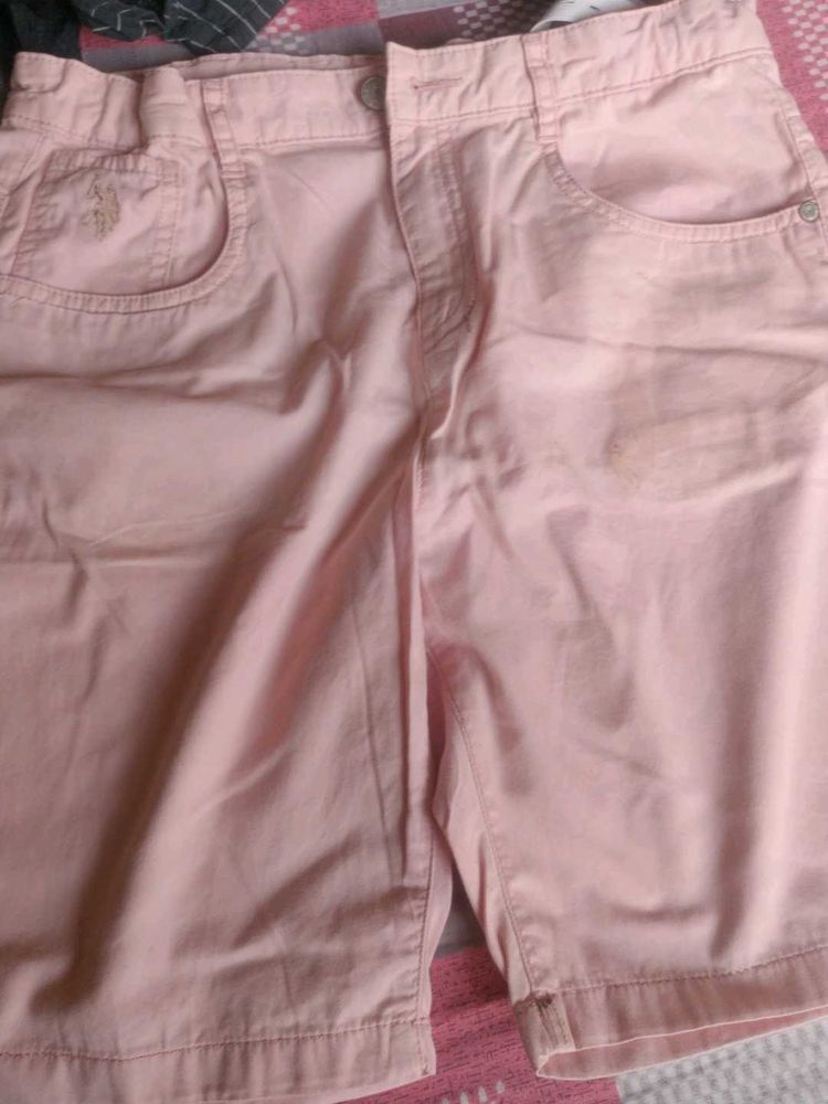 Pink Polo Shorts