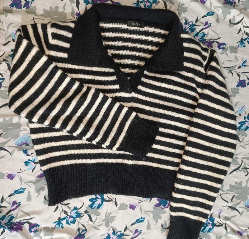 Striped Knit Sweater