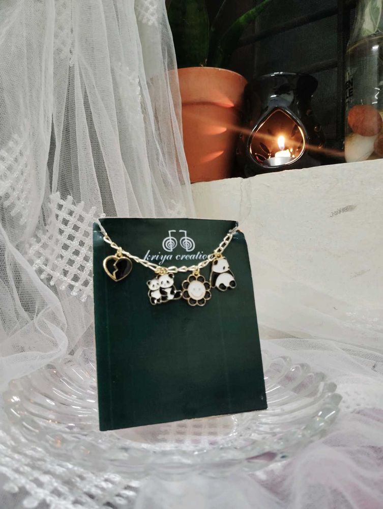 Cute Panda Charm Necklace