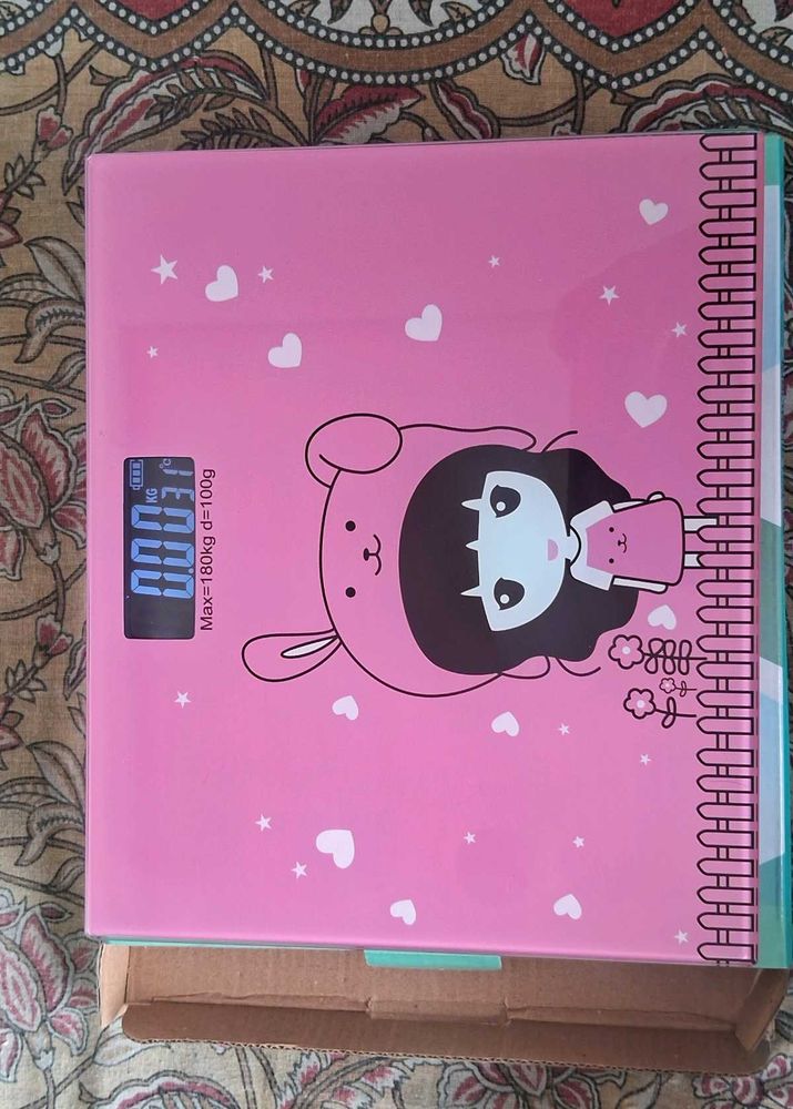 Cute Pink Cartoon Digital Scale