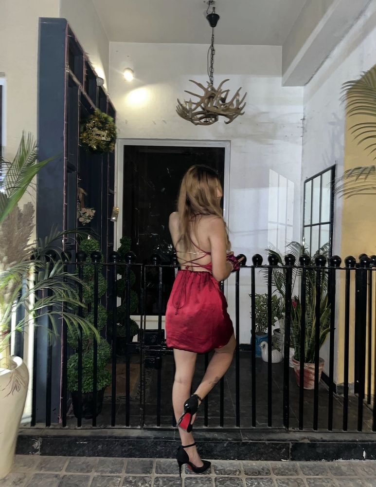 Backless Satin Dress