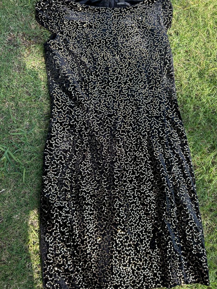 Elegant Black Velvet Dress