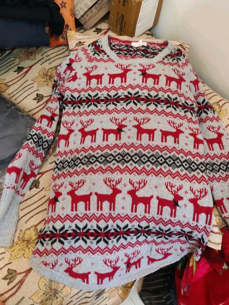 Reindeer Pattern Sweater