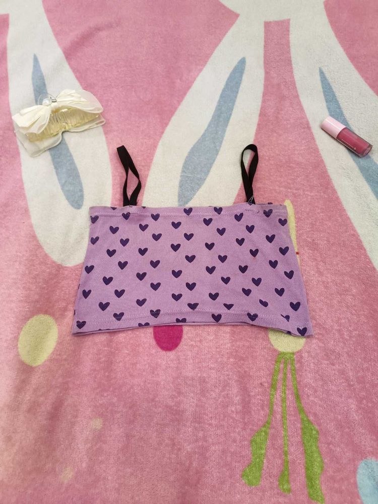 Purple Heart Print Cami