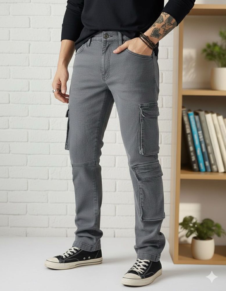 Gray Cargo Pants