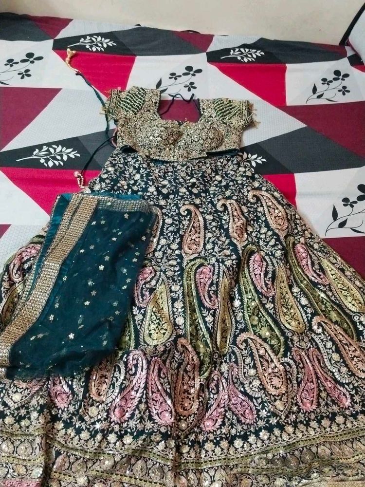 Beutiful Mirror Work Heavy Flair Lehenga
